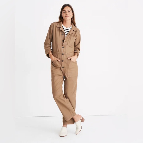 Madewell x As Ever • Tan Coveralls Jumpsuit • Size M - Picture 2 of 11